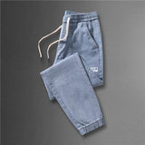 Spring And Autumn New Jeans Men's Stitching Ankle Banded Pants