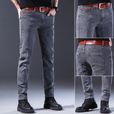 Spring And Autumn Slim Fit Skinny Stretch Fashion Trendy Handsome Casual Boy Jeans