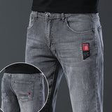 Spring And Autumn Slim Fit Skinny Stretch Fashion Trendy Handsome Casual Boy Jeans