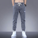 Spring And Autumn New Jeans Men's Stitching Ankle Banded Pants